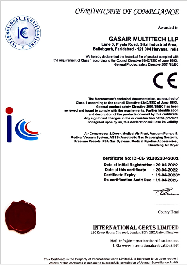Certificate ICE CE