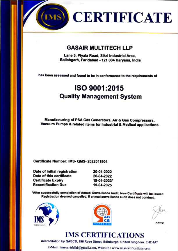 Certificate ISO 9001